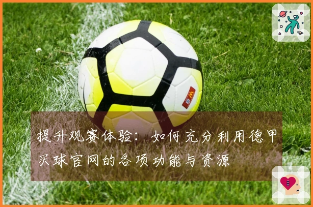 提升观赛体验：如何充分利用德甲买球官网的各项功能与资源
